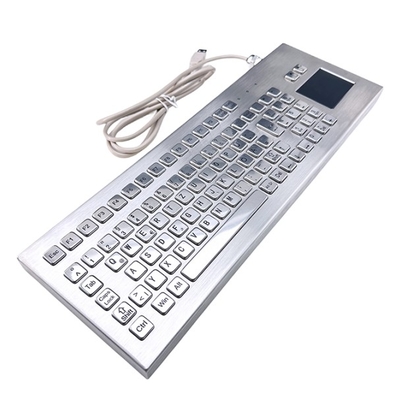 SUS304 Desktop Industrial Keyboard With TouchPad F7-TP-C Industrial IP65 Keyboard