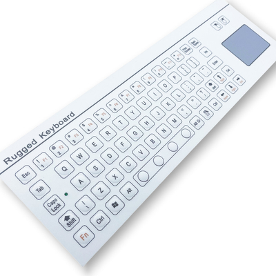 Compact Industrial Keyboard With TouchPad Easy to Clean Anti-Static Material Option USB Interface IP67 / IK07 Protection