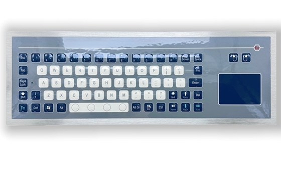 Compact Industrial Keyboard With TouchPad Easy to Clean Anti-Static Material Option USB Interface IP67 / IK07 Protection
