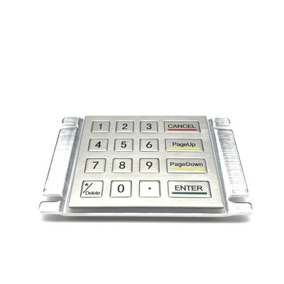 Tastiera a pannello con password in ferro per gestione sicura, sigillata, grado IP65, da pannello frontale, materiale in acciaio inossidabile