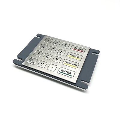 IP65/IK07 16 Keys Metal KeyPad Waterproof Dustproof Industial Keypad outdoor Rear Panel Mounted -40℃