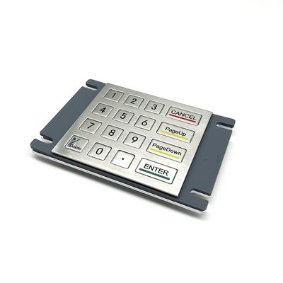 IP65 Outdoor Backlit Metal Keypad - 100x91.5mm Stainless Steel for Nighttime Industrial Use