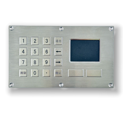 IP65/IK07 водонепроницаемая/пыленепроницаемая промышленная клавиатура из нержавеющей стали интегрируется с интерфейсом TouchPad USB Передняя панель