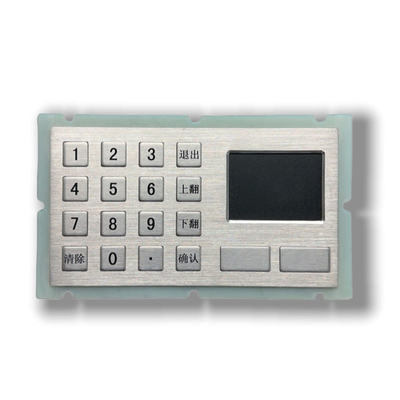 IP65/IK07 водонепроницаемая/пыленепроницаемая промышленная клавиатура из нержавеющей стали интегрируется с интерфейсом TouchPad USB Задняя панель