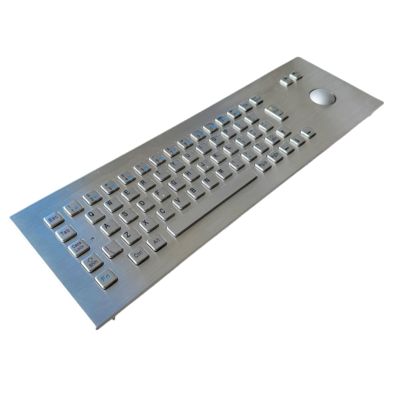 IP65 Waterproof Stainless Steel SUS304 Industrial Keyboard With Trackball Vandal Proof IK07