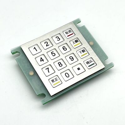 IP65 panel mounted stainless steel 16 keys metal keypad 60*60 with USB PS2 RS232 4*4 scanline language customizable