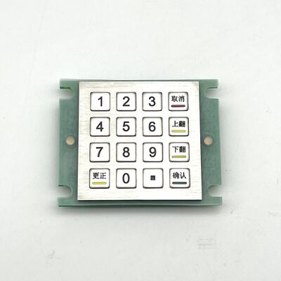 IP65 panel mounted stainless steel 16 keys metal keypad 60*60 with USB PS2 RS232 4*4 scanline language customizable