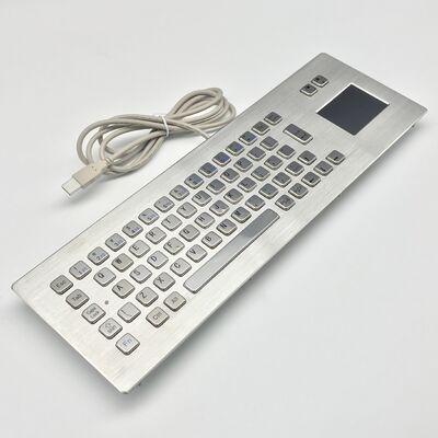 IP65 Panel Mouted Keyboard with Touchpad for Industrial Control KIOSK Outdoor Applications