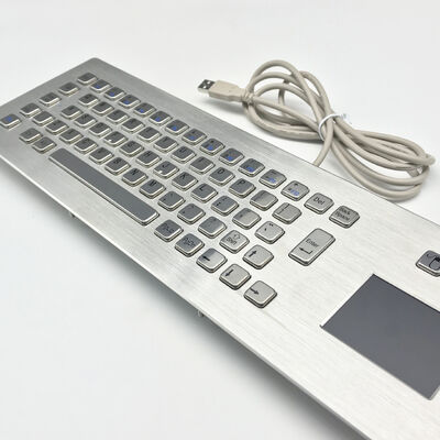 IP65 Panel Mouted Keyboard with Touchpad for Industrial Control KIOSK Outdoor Applications