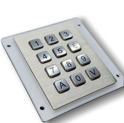MT-12 SUS304 Stainless-steel IP65 Waterproof Numeric Keypad with 2mil Key Life Cycle and USB Interface
