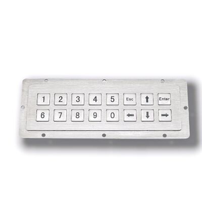 16 Keys IP65 Waterproof Stainless Steel Metal KeyPad With USB Interface Outdoor Self-service equipment