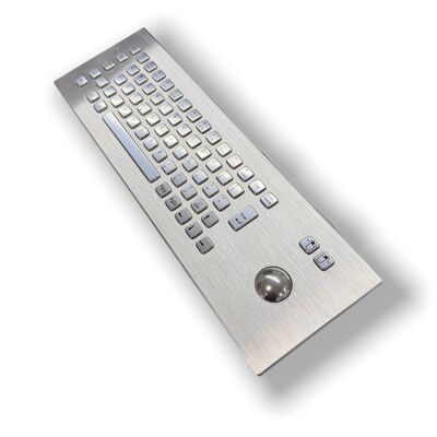 Industrial Watertight Stainless Steel Keyboard with IP67 Sealed Touchpad – Full-Submersion Proof, Dustproof & Vandal-Resistant