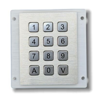 12 Keys keypad Stainless Steel IP65 Waterproof Dust Proof Backlight Version Keypad for Industrial and Outdoor USB