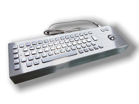Industrial Stainless Steel Keyboard with IP65 / IK07 Protection, SUS304 Material, and -40℃ to +65℃ Operating Temperature