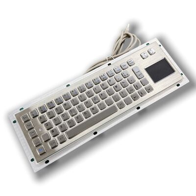 Front-Panel Mount Stainless Steel Kiosk Keyboard – IP65/IK07 Sealed for Extreme Temperature & 24/7 Public Use