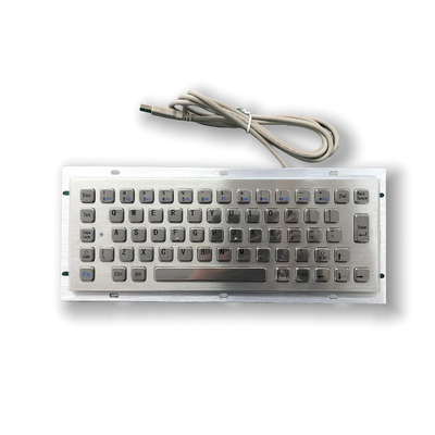 IP65 Waterproof Vandal Resistant Rugged Durable Kiosk Selfservice Keyboard Industrial Stainless Steel Keyboard for Public Terminals