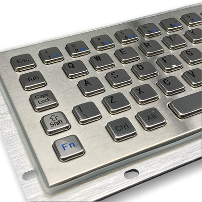 IP65 Waterproof Vandal Resistant Rugged Durable Kiosk Selfservice Keyboard Industrial Stainless Steel Keyboard for Public Terminals