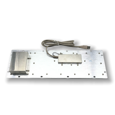 IP65 Flush Mounted Stainless Steel Industrial PC Keyboard with 38mm Trackball for Kiosk Self-Service Terminals